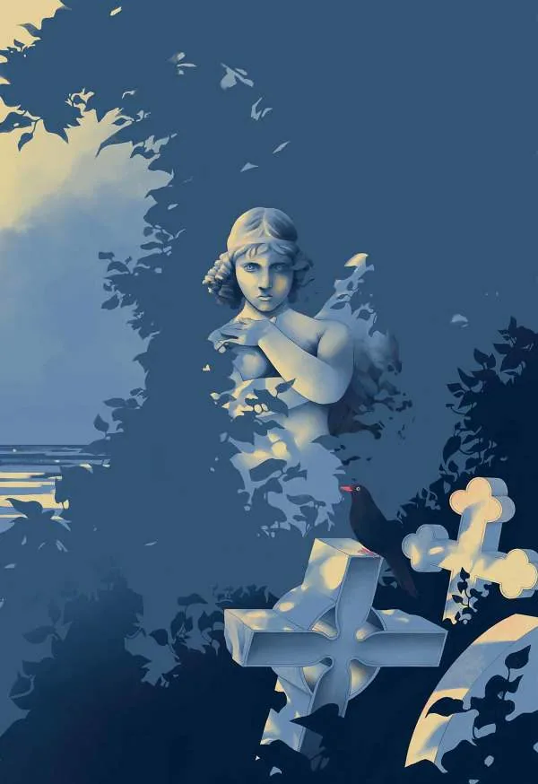 Staglieno – illustration by Benedetta C. Vialli