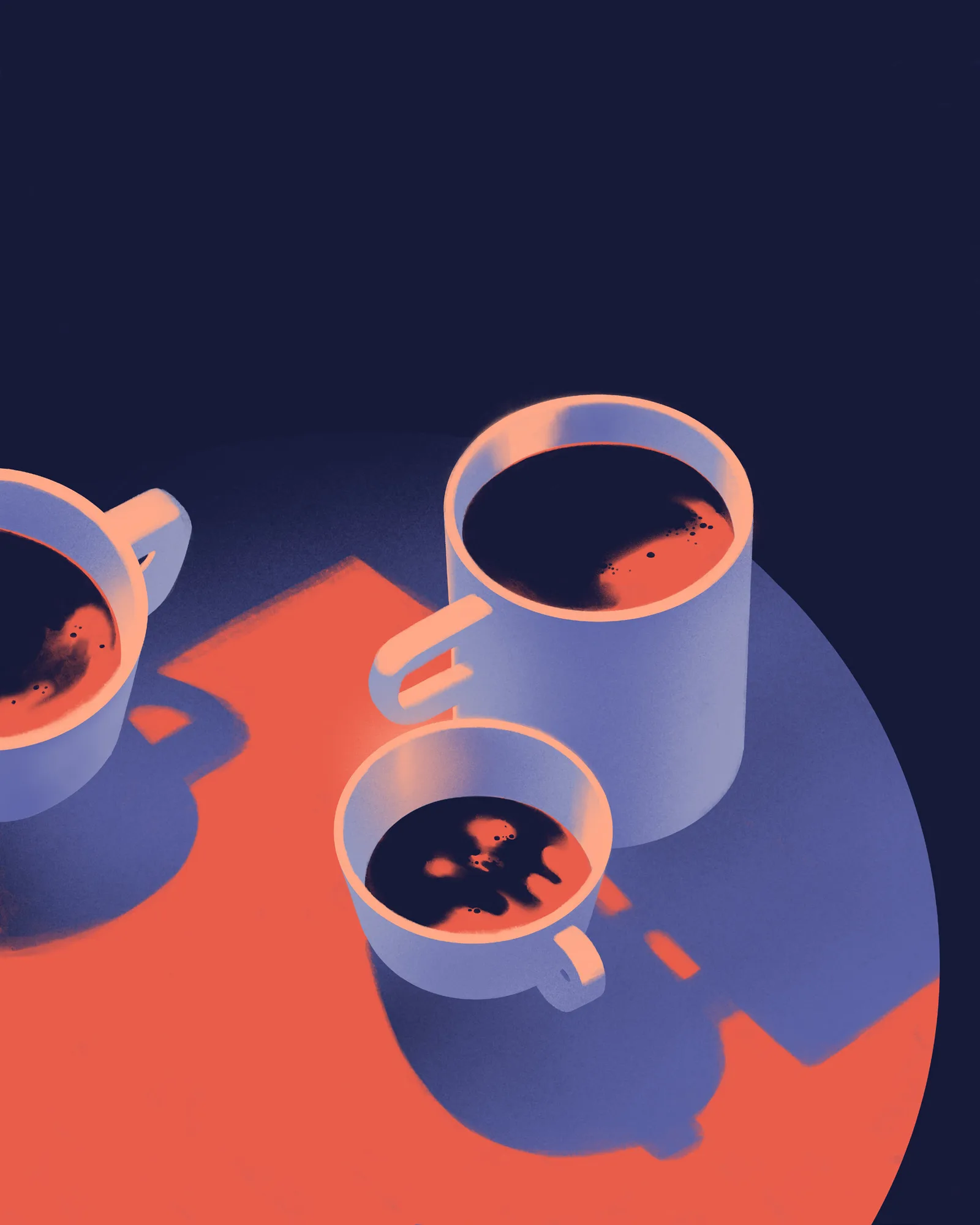 Death Café – illustration by Benedetta C. Vialli for Si muore una volta sola
